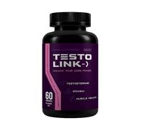 Testo Link Food Supplement with L-Arginine, Botanical Extracts Including Tribulus, Fenugreek, Maca & Ginseng - Vegetarian Capsules - 60 Capsules
