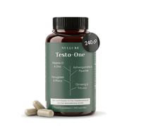 Testo One® Testosterone Supplements for Men | Nullure | 240 Caps (4 Months) | Third-Party Tested in Germany | Vegan & Additives free| Testosterone Supplements for Men | 8 Ingredients Tribulus Fenugreek