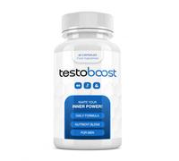 TestoBoost Daily Formula for Men - Food Supplement with Zinc, Fenugreek, Maca, Ginger, Panax Ginseng & Tribulus - 60 Capsules