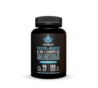 Testosterone Booster Supplement | with Tong Ali, D-Aspartic Acid, Tribulus, Zinc & Vitamin D3 | 200:1 Extract | 90-Day Supply | Strength, Energy & Vitality | 180 Vegan Capsules