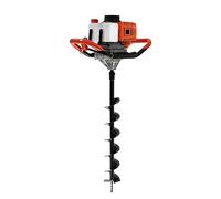 TESUGN 52CC Petrol Earth Auger Ground Hole Borrer Digger 2 Stroke Gas Power Post Hole Digger With 3 Drill Bits Diameter 4" / 6" / 8", Petrol Spiral Digger for Planting Trees and Fence