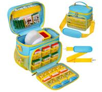 Tesuko Carrying Case Compatible with Little Tikes Story Dream Machine Books Starter Set with 12 Storybook Pockets, Portable Travel Story Bag for Storytime Book Character Collection with Shoulder Strap