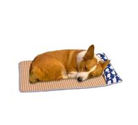 TESUKOITE Heatwave Survival Mat for UK Pets - Plant-Based Cooling Tech, Non-Slip & Claw-Proof | No More Panting (L(57 * 48CM) For pets up to 10kg, Cartoon whale)