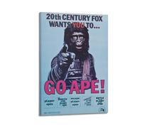 TESUXYEHH 1974 Planet of The Apes Film Festival Retro Poster Poster Decorative Painting Canvas Wall Posters And Art Picture Print Modern Family Bedroom Decor Posters 12x18inch(30x45cm)