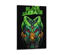 TESUXYEHH Black Sabbath Band Poster Poster Decorative Painting Canvas Wall Posters And Art Picture Print Modern Family Bedroom Decor Posters 12x18inch(30x45cm)