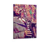 TESUXYEHH Jazz Musician Charlie Parker Poster Poster Decorative Painting Canvas Wall Posters And Art Picture Print Modern Family Bedroom Decor Posters 12x18inch(30x45cm)