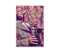 TESUXYEHH Jazz Musician Charlie Parker Poster Poster Decorative Painting Canvas Wall Posters And Art Picture Print Modern Family Bedroom Decor Posters 08x12inch(20x30cm)