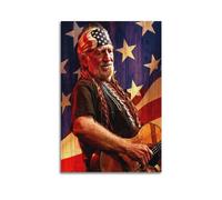 TESUXYEHH Willie Nelson Musician Poster Poster Decorative Painting Canvas Wall Posters And Art Picture Print Modern Family Bedroom Decor Posters 08x12inch(20x30cm)