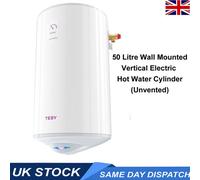 Tesy Electric Hot Water Cylinder 50 Litre Capacity Easy To Install And Use