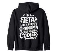 Teta Like A Normal Grandma Much Cooler Arabic Grandmother Zip Hoodie