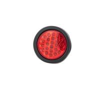 Tetari Car Tail Light 12V 24V LED Car Rear Brake Stop Side Marker Warning Indicator Truck Trailer Round Reflector ATV Red Yellow White(2x Red)