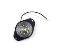 Tetari Car Tail Light 4x/6x/8x/10x 12V 24V LED Side Marker Lights Warning Auto Car External For Trailer Truck Lorry Yellow White Red(White,6pcs)