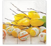 Tete a Tete 3Ply Easter Tissue Paper Napkins Serviettes for Decoupage 33cm x 33cm - Pack of 20 (Easter Tulip)