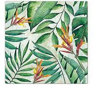 Tete a Tete 3Ply Flowery Tissue Paper Napkins Serviettes 33cm x 33cm - Pack of 20 (Tropical Garden)