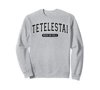 Tetelestai Paid In Full Varsity Arched Black Letters Sweatshirt