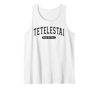 Tetelestai Paid In Full Varsity Arched Black Letters Tank Top