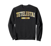 Tetelestai Paid In Full Varsity Arched Golden Letters Sweatshirt