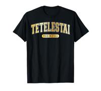 Tetelestai Paid In Full Varsity Arched Golden Letters T-Shirt