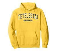 Tetelestai Paid In Full Varsity Arched Slate Letters Pullover Hoodie