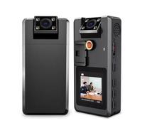 TETEOM Body Camera, A53 Digital Body Mounted Camera Detachable Battery HD 1080P Continues Recording Webcam for Cycling for Service, Delivery, Collect Evidence