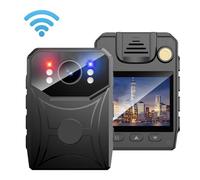 TETEOM Body Camera, Body Camera Video Security Cam IR Night Vision Wearable Mini Camcorders Law Enforcement for Service, Delivery, Collect Evidence(With WiFi)