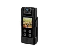 TETEOM Body Camera, Ultra HD 4K Mini Camera WiFi Digital Video Recorder Police BodyCam Infrared Night Vision Miniature for Service, Delivery, Collect Evidence