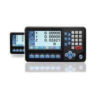 TETEOM Dro 2 Axis/3 Axis Digital Readout,DB9 TTL Siganl Digital Display RPM Function with Hall Sensor for Lathe Milling EDM Maschine(3 Axis DRO)