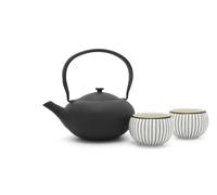 Tetera Shanxi Hierro 1L + 2 tazas porcelana