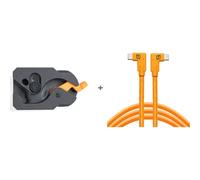 Tether Tools TetherGuard USB-C to USB-C 4.6m LeverLock & Cable Kit, right to right, high visibility orange | ✅ 5 years warranty