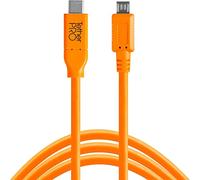 Tether Tools TetherPro CUC2515-ORG USB-C to Micro-B 5-Pin Cable