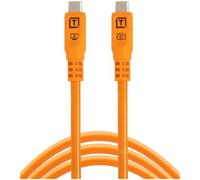 Tether Tools TetherPro Optima 10G USB Exclusive Data Transfer, 10’ (3M) Straight to Straight Cable - Orange