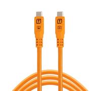 Tether Tools TetherPro Optima 10G USB-C, 10' (3m), Straight to Straight, Orange
