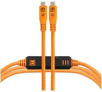Tether Tools TetherPro Optima 10G USB-C, 15' (4.6m), straight orange