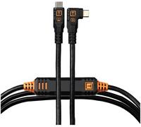 TetherPro Optima 10Gbps Gen 2 USB-C, 15' (4.6m), Straight to Right, Non-Reflective Black