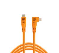 Tether Tools TetherPro Optima 10G USB-C, 1m (Straight to Right-Angle) Orange