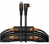Tether Tools TetherPro Optima 10G USB-C, 31' (9.4m), straight to right black | ✅ 10% kassakorting