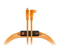 Tether Tools TetherPro Optima 10G USB-C, 3m (Straight to Right-Angle) Orange