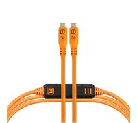 Tether Tools TetherPro Optima 10G USB-C Exclusive Data Transfer, 6’ (1.8m) Straight to Straight Cable - Orange