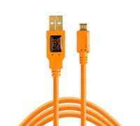 Tether Tools TetherPro USB 2.0 A Male to Micro-B 5-pin 4.6m Orange | ✅ Winterdeals