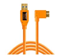 Tether Tools TetherPro USB 3.0 A Male to Micro B Right Angle 4.6m Orange | ✅ Winterdeals