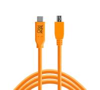 Tether Tools TetherPro USB-C to 2.0 Micro-B 5-Pin 4,6m orange