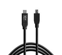 TETHER TOOLS TETHERPRO USB-C to 2.0 Mini-B 5-PIN, 15' (4.6M), Black