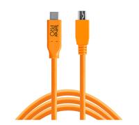Tether Tools TetherPro USB-C to 2.0 Mini-B 8-Pin 4.6m Orange | ✅ Winterdeals