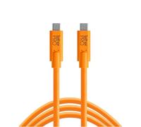 TetherTools CUC15-ORG TetherPro USB-C to USB-C, 15' (4.6m) Orange Cable