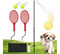 Tetherball Game - Steel Cable 119-135 cm Height | Tetherball Set | Tetherball1 Tennis, Outdoor Fun, Sports Game for Children and Adults, Playing in the Backyard, Physical Activity, Exercise and