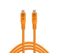 Tether Tools TetherPro Optima 10G USB Exclusive Data Transfer, 10’ (3M) Straight to Straight Cable - Orange