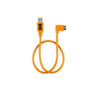 TetherTools CU61RT02-ORG TetherPro USB 3.0 to USB 3.0 Micro-B Right Angle Adapte