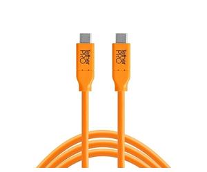 TetherTools CUC15-ORG TetherPro USB-C to USB-C, 15' (4.6m) Orange Cable