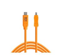 Tether Tools TetherPro USB-C to 2.0 Mini-B 8-Pin 4.6m Orange | ✅ 5 years warranty