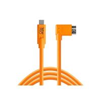 TetherTools CUC33R15-ORG TetherPro USB-C to 3.0 Micro-B Right Angle, 15' (4.6m)